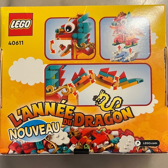 LEGO Year of the Dragon Set - Red, Blue, Orange - Picture 2 of 3